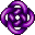 Purple Celtic Friendship Knot