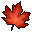 Autumn Leaf (Red)